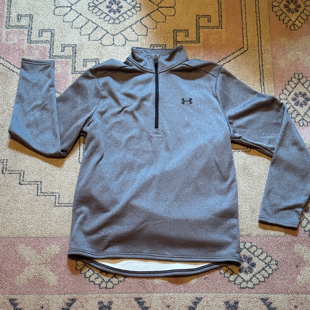 Under Armour Men's Charcoal Zip-Up Sweater